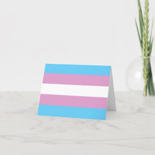 Trans Pride Flag Thank You Card