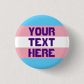 Trans pride flag with text button