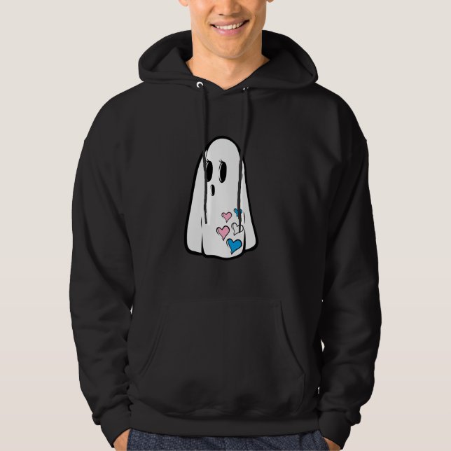 Trans Pride Ghost Hoodie (Front)