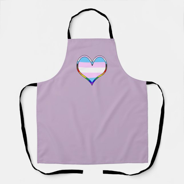 Trans Pride Heart Apron (Front)