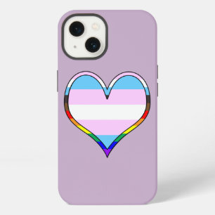 Trans Pride Heart Case-Mate iPhone Case