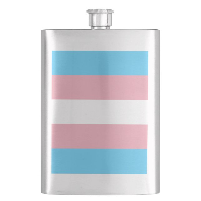 Trans Pride! Hip Flask (Front)