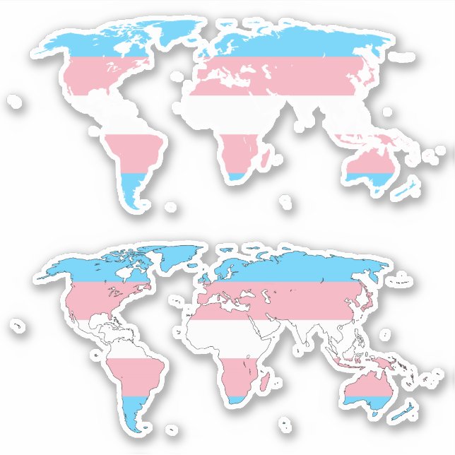 Trans Pride - Map of The World (Front)