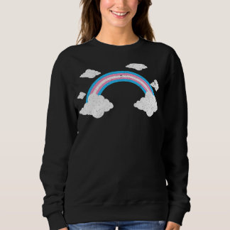 Trans Pride Month Lgbtq Transsexual Flag Rainbow T Sweatshirt