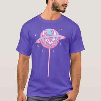 Trans Pride Month Lollipop Space Planet  T-Shirt
