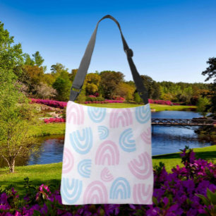 Trans Pride Pastel Rainbow Crossbody Bag