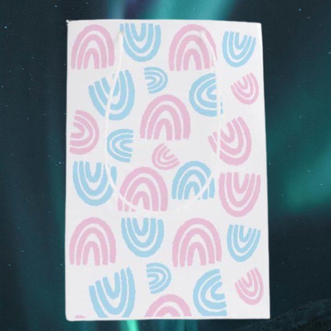 Trans Pride Pastel Rainbow Gift Bag (Creator Uploaded)