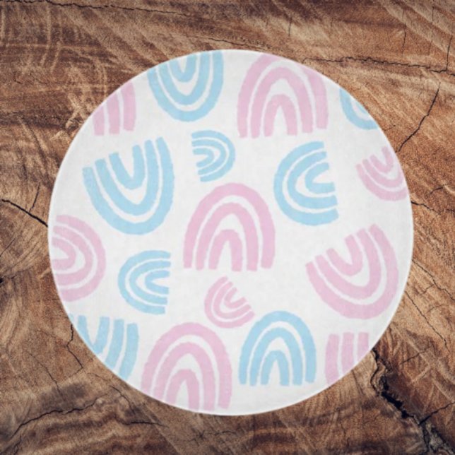Trans Pride Pastel Rainbow Glass Cutting Board (Creator Uploaded)
