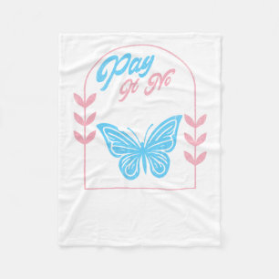 Trans Pride Pay It No Mind Transgender Rights Tran Fleece Blanket