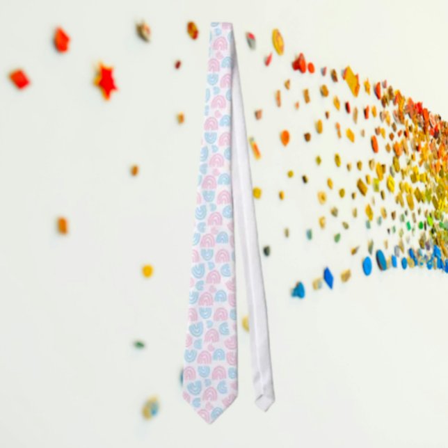 Trans Pride Rainbow Elegance Necktie (Creator Uploaded)