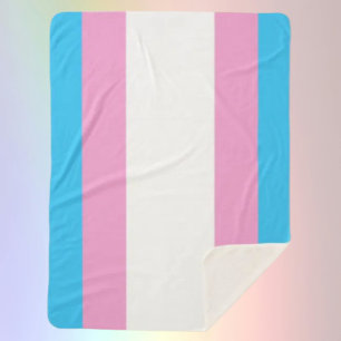 Trans Pride Sherpa Embrace Sherpa Blanket