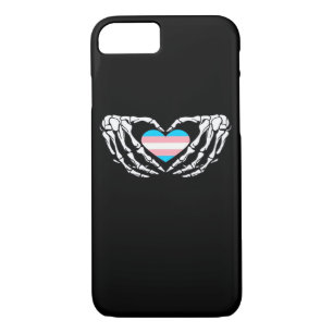 Trans Pride Skeleton Halloween Transgender Goth He iPhone 8/7 Case