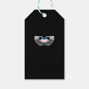 Trans Pride Skeleton Halloween Transgender Goth He Gift Tags