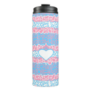 Trans Pride Squiggle Thermal Tumbler