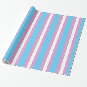 TRANS PRIDE STRIPED VERTICAL - 2014 PRIDE.png Wrapping Paper