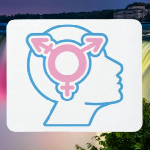 Trans Pride Symbol Mouse Pad