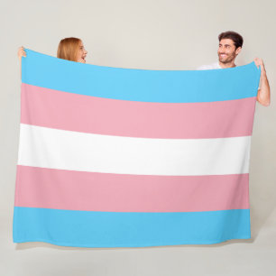 Trans Pride (Transgender Pride) Flag Fleece Blanket
