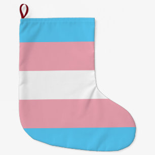 Trans Pride (Transgender Pride) Flag Large Christmas Stocking