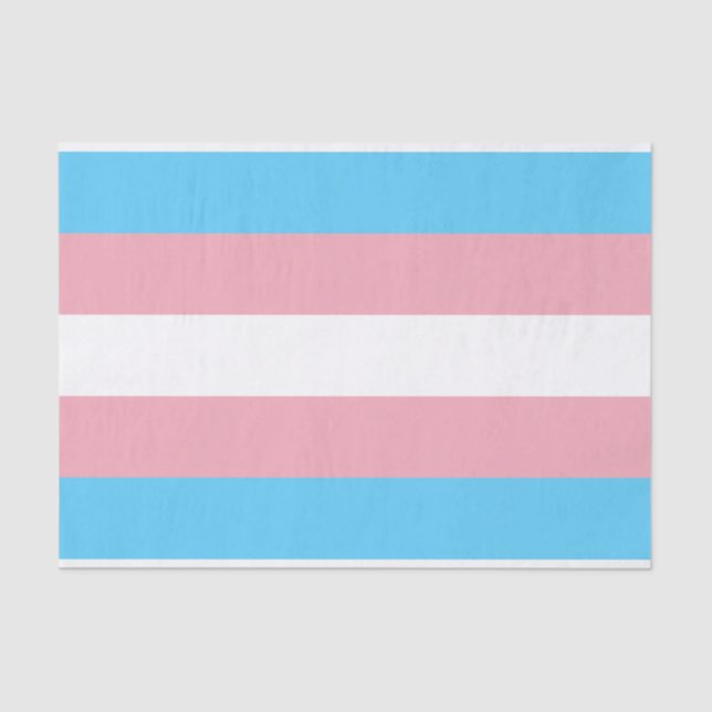 Trans Pride (Transgender Pride) Flag Tissue Paper (Front)