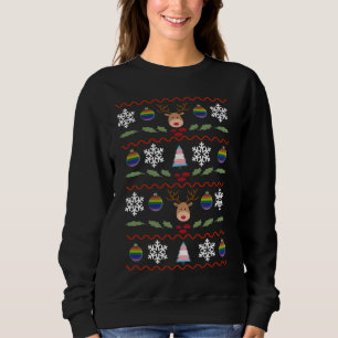 Trans Rainbow Christmas Sweatshirt