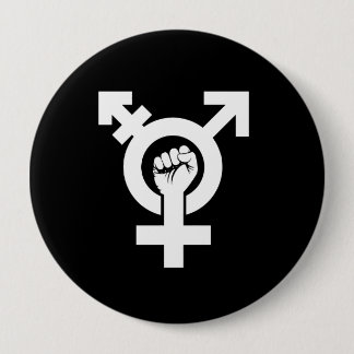 TRANS RESISTANCE SYMBOL - -  -  10 CM ROUND BADGE
