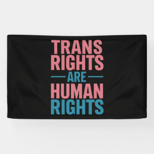 Trans Right Are Human Rights Transgender Pride Banner