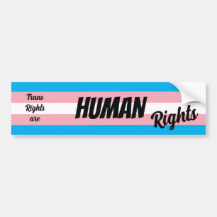 Trans Rights Are Human Rights Bumper Sticker