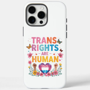 Trans Rights Are Human Rights Design iPhone 16 Pro Max Case