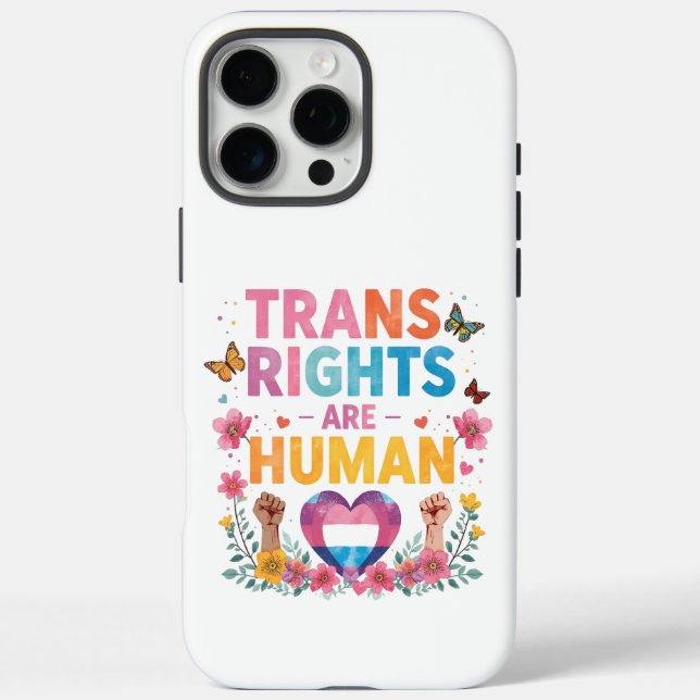 Trans Rights Are Human Rights Design Case-Mate iPhone Case (Back)