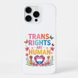 Trans Rights Are Human Rights Design iPhone 16 Pro Max Case