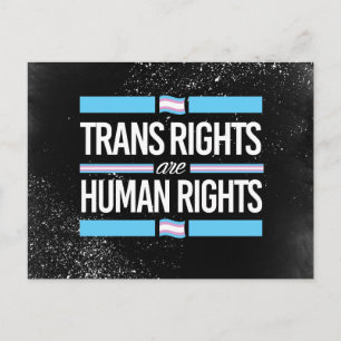 Trans Rights are Human Rights - -  -  Postcard
