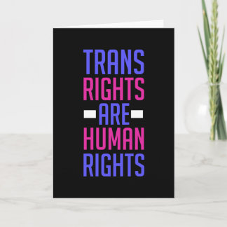 Trans Rights Are Human Rights - Transgender Card