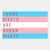 Trans Rights Are Human Rights Transgender Flag