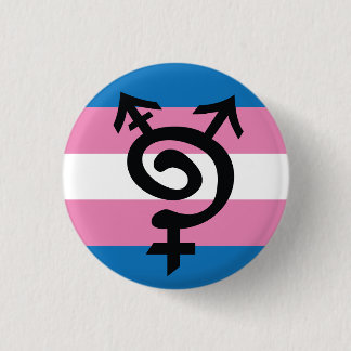 Trans* Symbol 3 Cm Round Badge