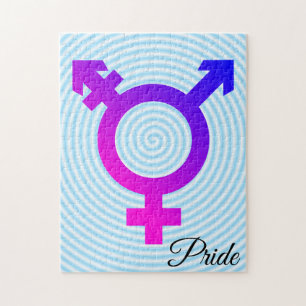 Trans* Symbol pink/blue Puzzle