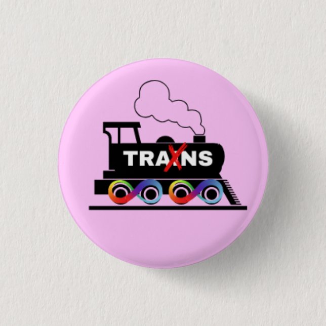 Trans Train 3 Cm Round Badge (Front)
