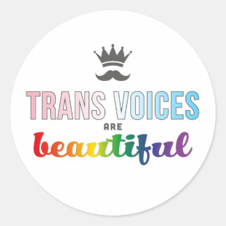 Trans Voices are Beautiful Sticker