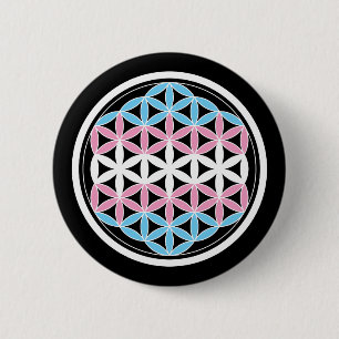 tranSacred geometry 6 Cm Round Badge