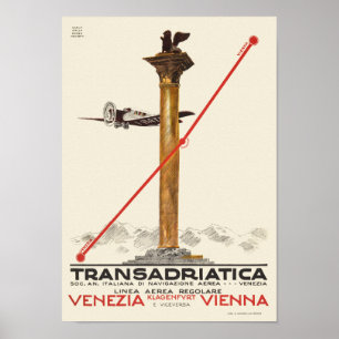 Transadriatica Italy Vintage Poster 1925