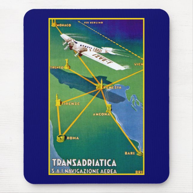 Transadriatica Navigazione Aerea Mouse Pad (Front)