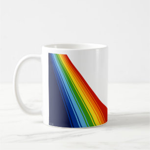 Transbrasil classic rainbow tail colors coffee mug