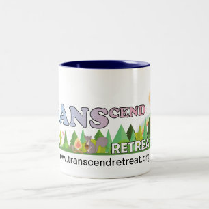 TRANScend Retreat Mug! Two-Tone Coffee Mug