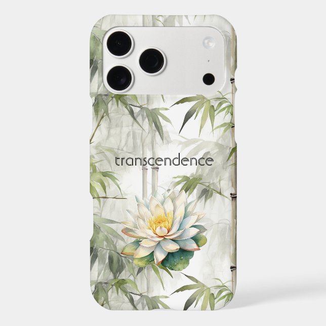 Transcendence Lotus Bamboo Serenity Buddhism (Back)