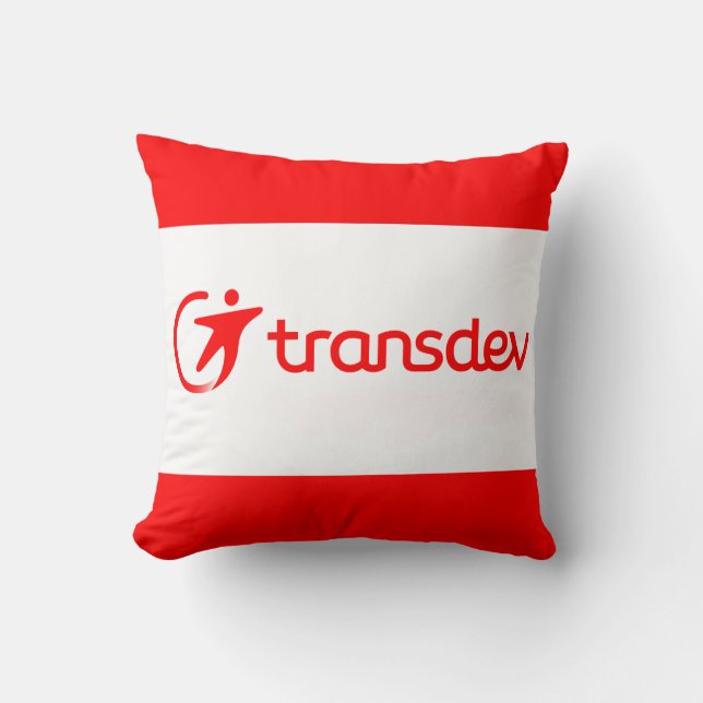 Transdev Throw Pillow (Front)
