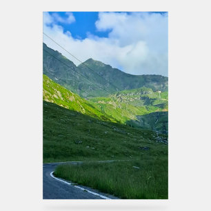 Transfagarasan Alpine View – Romania Mountain Art Acrylic Sign