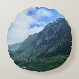 Transfagarasan Mountain Road - Romania Round Cushion