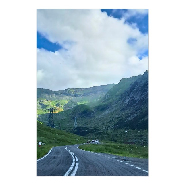Transfagarasan Road – Carpathian Mountain Print (Front)