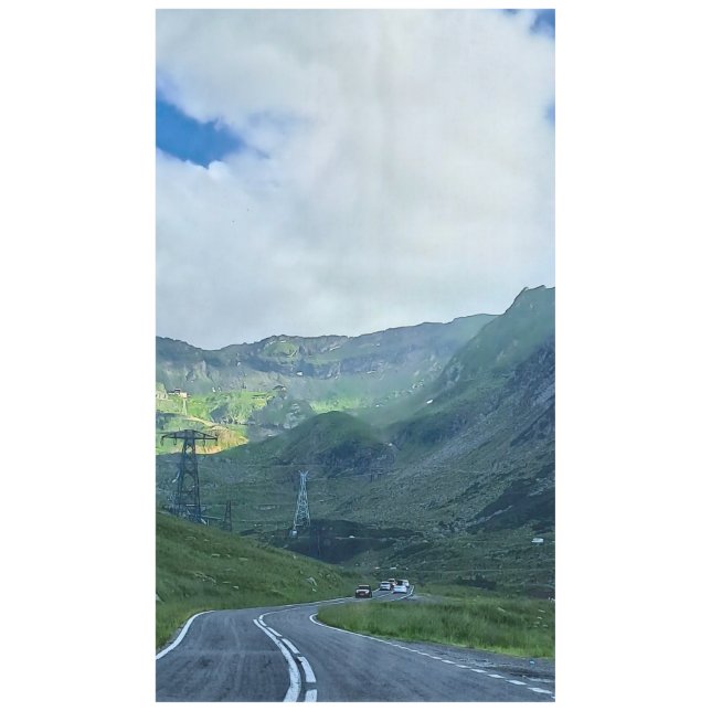 Transfagarasan Road – Carpathian Mountain Print Tablecloth (Front)