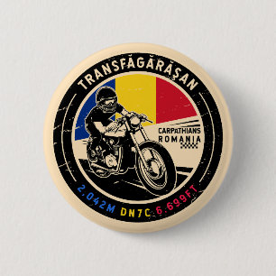 Transfagarasan   Romania   Motorcycle 6 Cm Round Badge