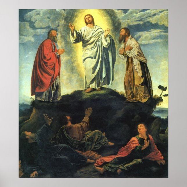 Transfiguration by Giovanni Girolamo Savoldo Poster (Front)